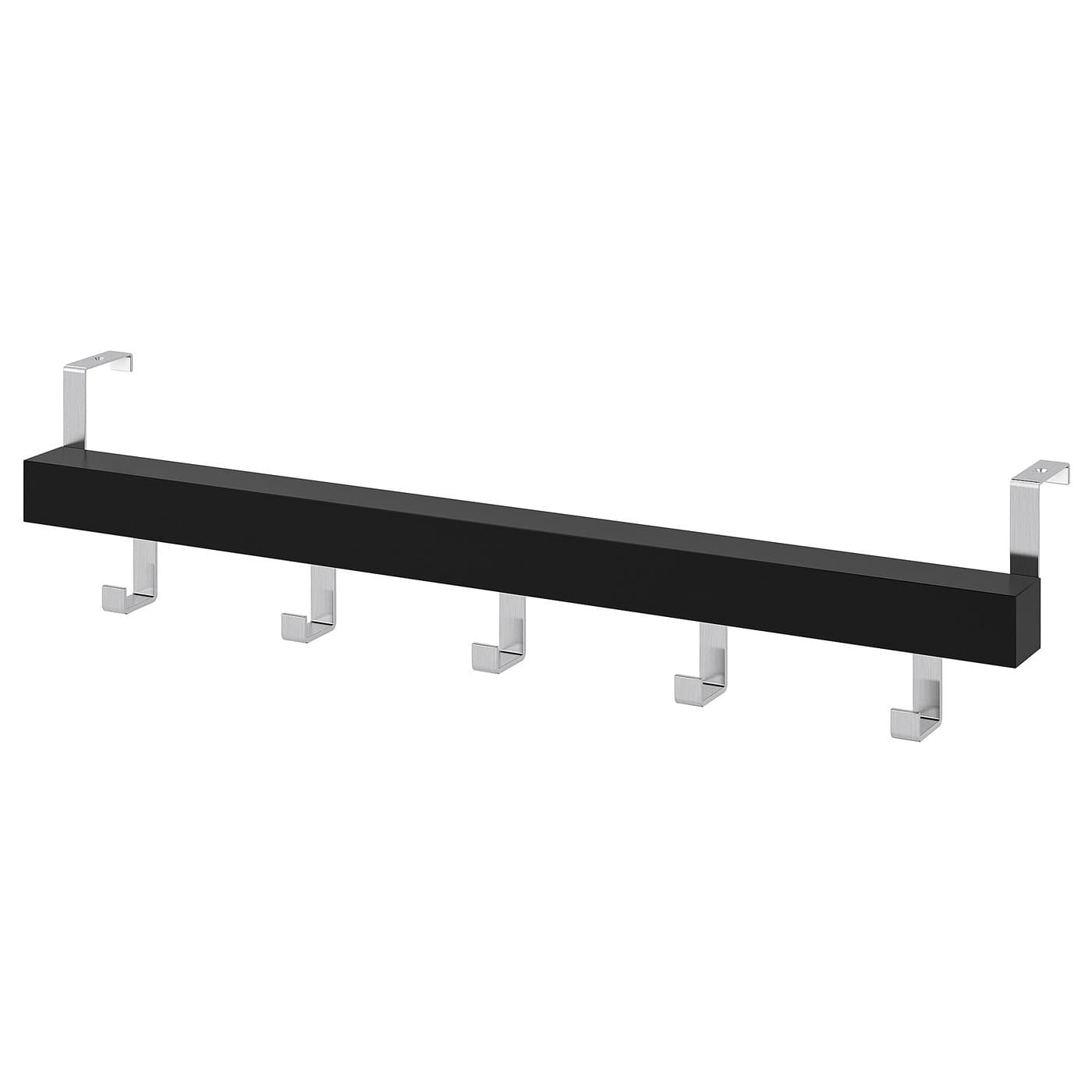 TJUSIG Hanger for door/wall - black 60 cm — image 1