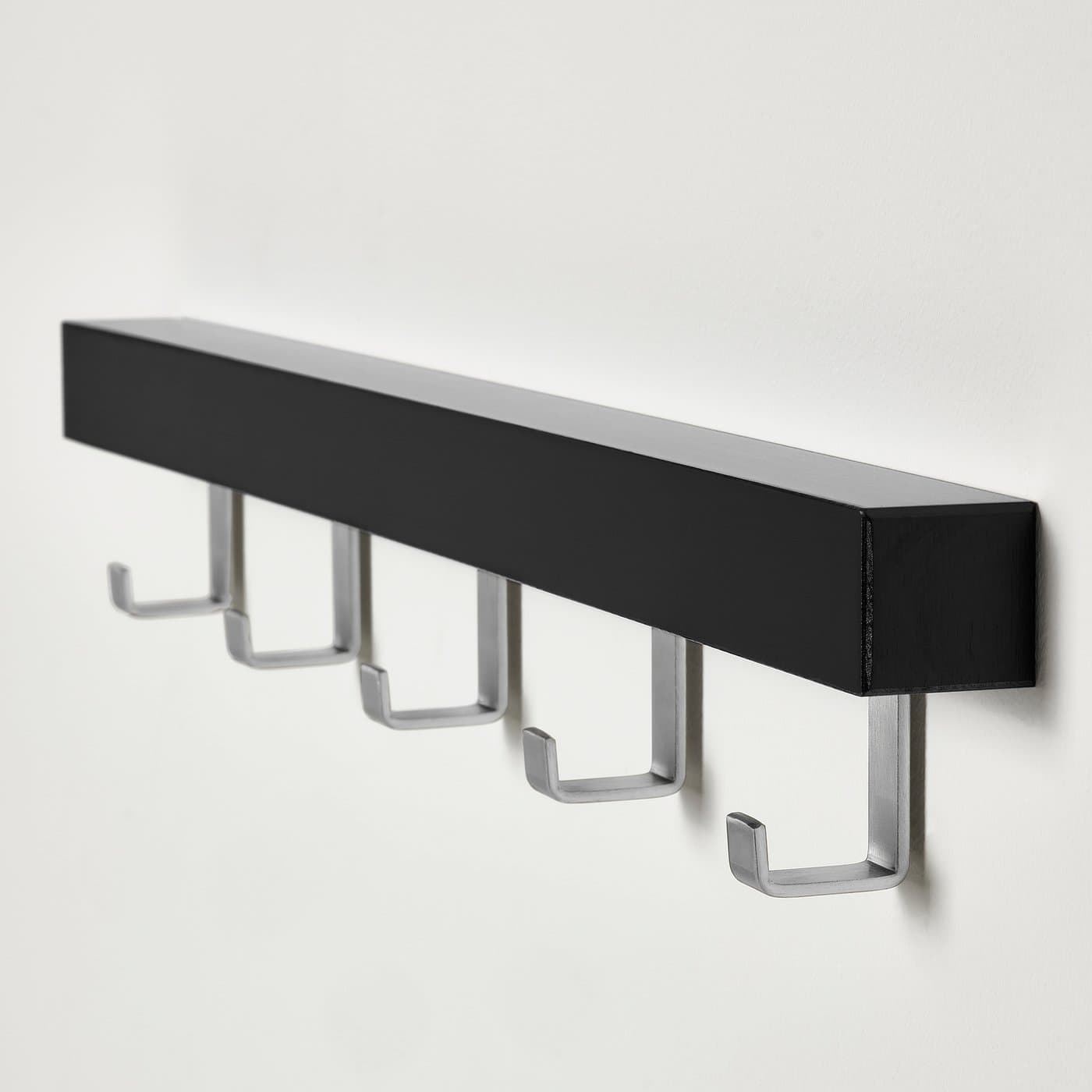 TJUSIG Hanger for door/wall - black 60 cm — image 4