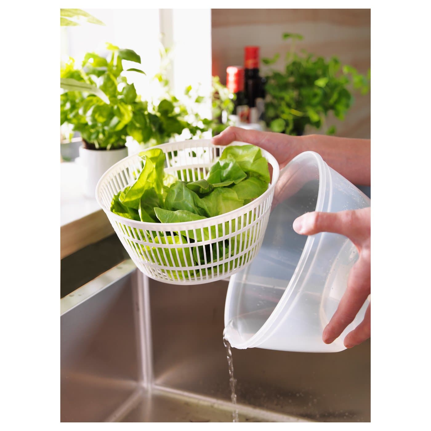 UPPFYLLD Salad spinner - white — image 3