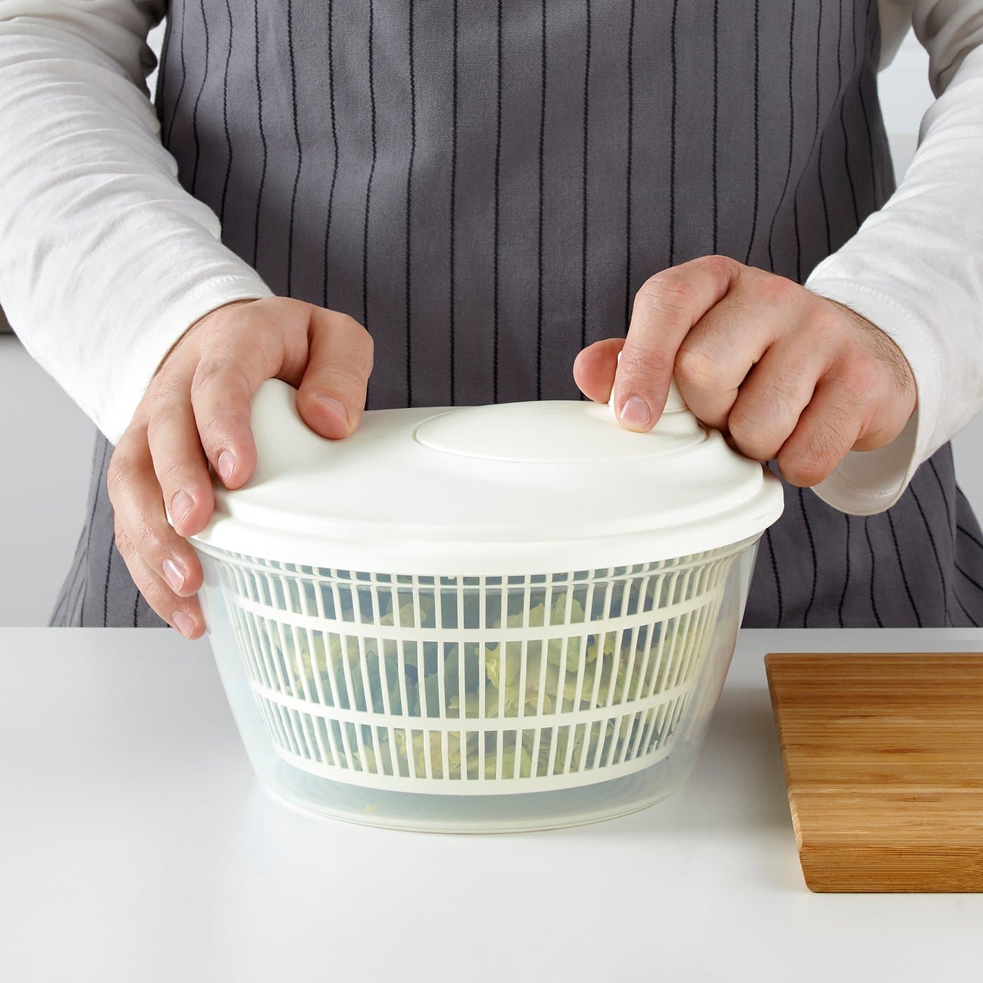 UPPFYLLD Salad spinner - white — image 5