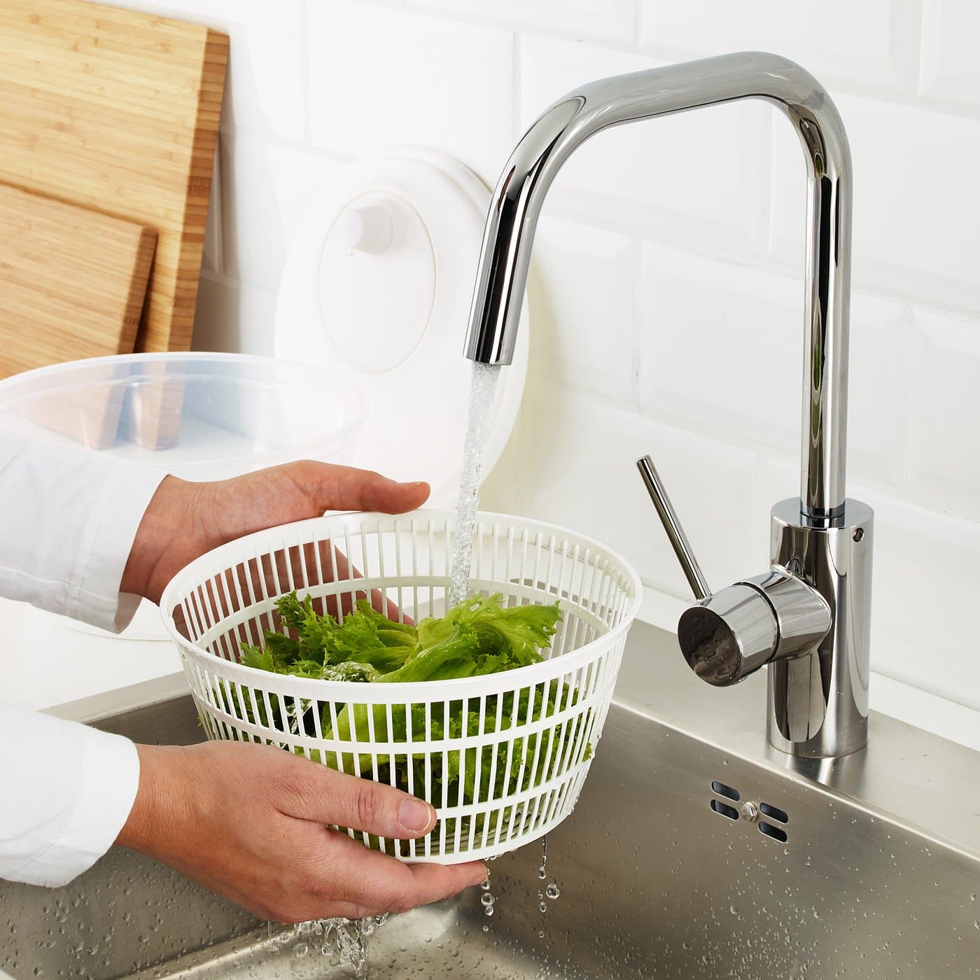 UPPFYLLD Salad spinner - white — image 2