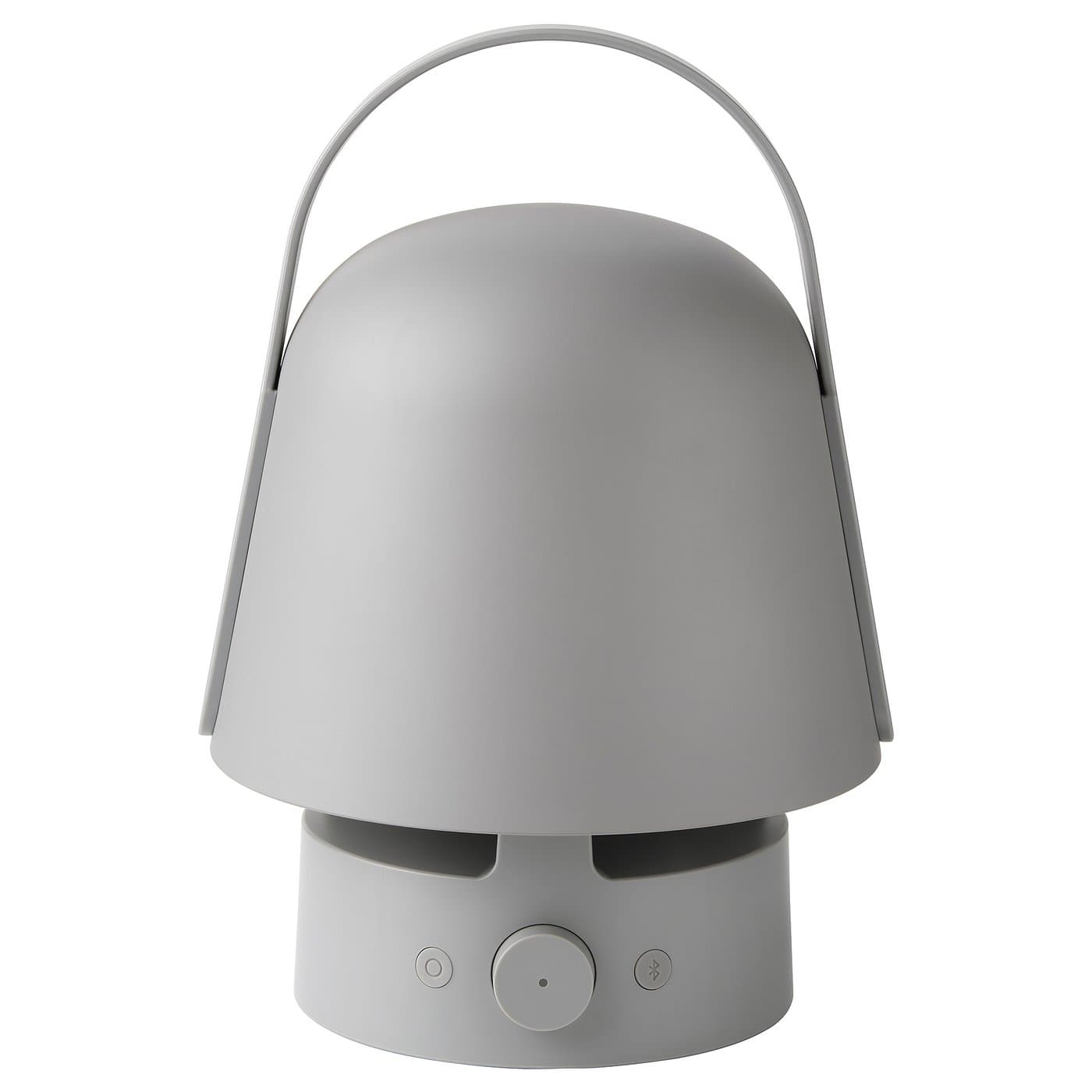 VAPPEBY Bluetooth speaker lamp - outdoor/grey — image 1