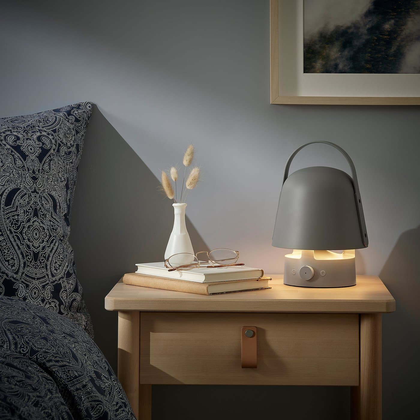 VAPPEBY Bluetooth speaker lamp - outdoor/grey — image 2